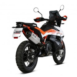 TERMINALE MIVV SPEED EDGE PER KTM 790 ADVENTURE 2019-2020, OMOLOGATO ACCIAIO/CARBONIO