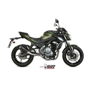 IMPIANTO DI SCARICO COMPLETO MIVV MK3 KAWASAKI Z 650 2017-2019, NON OMOLOGATO BLACK