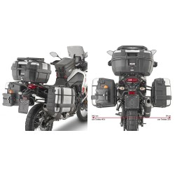 SPEZIFISCHER STAHLROHR-SEITENKOFFERTRÄGE GIVI PL ONE-FIT MONOKEY YAMAHA TENERE 700 2019-2020