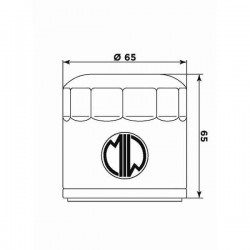 FILTRO DE ACEITE MEIWA 553 BENELLI TRK 502 2018-2020, TRK 502 X 2018-2020