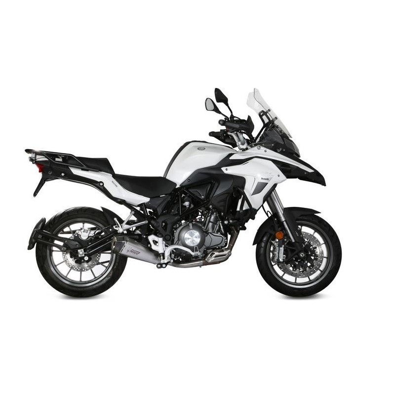 TERMINALE MIVV DELTA RACE BENELLI TRK 502 2018-2020, OMOLOGATO ACCIAIO/CARBONIO