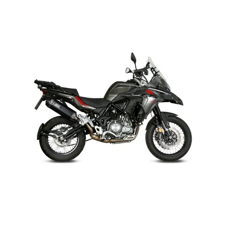 EXHAUST MIVV SPEED EDGE BENELLI TRK 502 X 2018-2020, APPROVED BLACK/CARBON