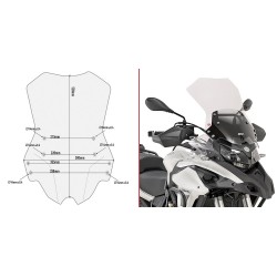 CUPOLINO GIVI TOURING BENELLI TRK 502 2018-2020, TRASPARENTE