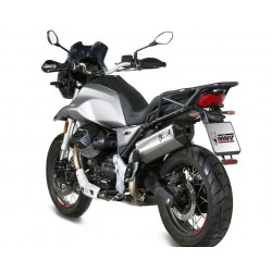 TERMINALE MIVV SPEED EDGE MOTO GUZZI V85 TT 2019-2020, OMOLOGATO ACCIAIO/CARBONIO