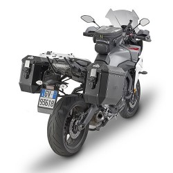 PAAR VON SEITENFÄLLEN MONOKEY GIVI TREKKER ALASKA 36, 36 LITER, IN SCHWARZEM ALUMINIUM