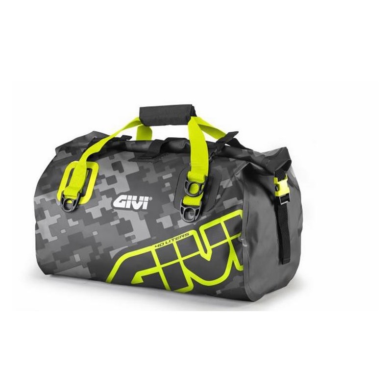 SATTELTASCHE GIVI WASSERDICHTE, 40 LITER, CAMOUFLAGE GRAU/GELB