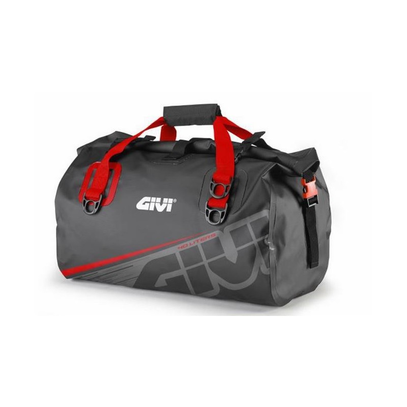 SATTELTASCHE GIVI WASSERDICHTE EA115CM, 40 LITER, GRAU/ROT