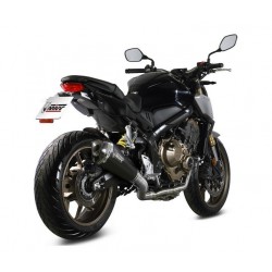 IMPIANTO DI SCARICO COMPLETO MIVV DELTA RACE HONDA CB 650 R 2019-2020, DEKAT BLACK/CARBONIO