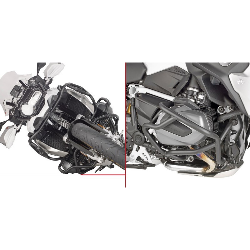 PROTEZIONE TUBOLARE GIVI PARTE BASSA BMW R 1250 RS 2019-2020, NERO