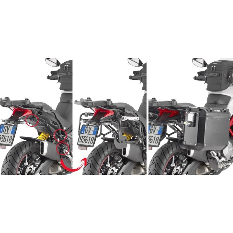 Portavaligie Givi Plor Cam Per Valigie Laterali Monokey Cam Side Ducati Multistrada