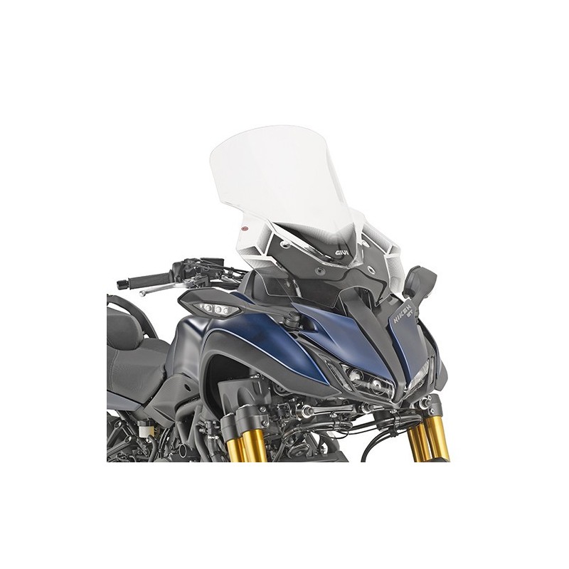 CUPOLINO GIVI TOURING YAMAHA NIKEN 900 2019-2020, TRASPARENTE, CON KIT DI MONTAGGIO