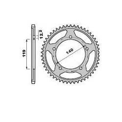 CORONA IN ACCIAIO PER CATENA 525 BMW F 850 GS 2018-2020