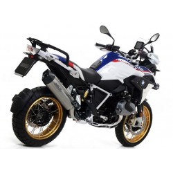 TERMINALE ARROW MAXI RACE-TECH BMW R 1250 GS ADVENTURE 2018-2020, TITANIO/CARBONIO, OMOLOGATO