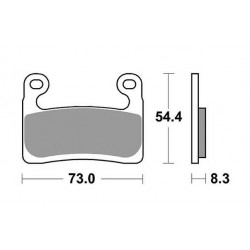 PASTILLAS DE FRENO DELANTERAS SINTERIZADAS SBS 960 HS BMW R 1250 GS ADVENTURE 2018-2020