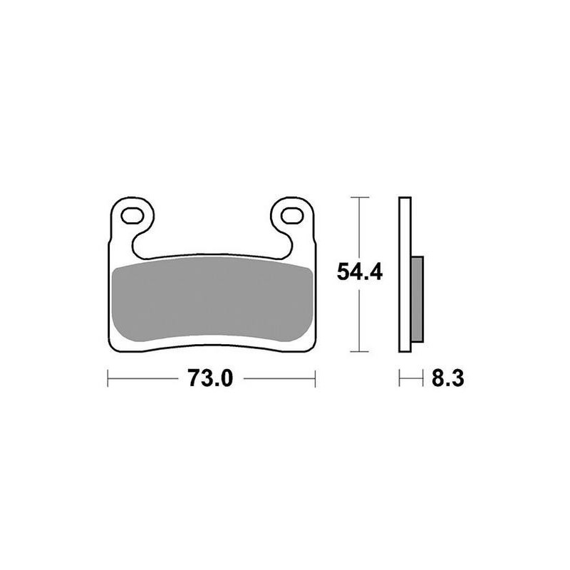 SINTERED FRONT BRAKE PADS SET SBS 960 HS BMW R 1250 GS ADVENTURE 2018-2020