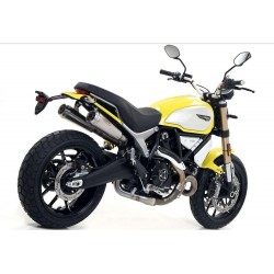 COPPIA TERMINALI ARROW PRO-RACE DUCATI SCRAMBLER 1100 SPECIAL 2018-2019, ACCIAIO, OMOLOGATI