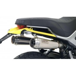 COPPIA TERMINALI ARROW PRO-RACE DUCATI SCRAMBLER 1100 SPECIAL 2018-2019, ACCIAIO, OMOLOGATI