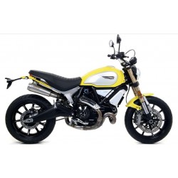 COPPIA TERMINALI ARROW PRO-RACE DUCATI SCRAMBLER 1100 SPECIAL 2018-2019, ACCIAIO, OMOLOGATI