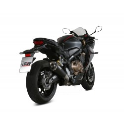 COMPLETE EXHAUST SYSTEM MIVV DELTA RACE FOR HONDA CBR 650 R 2019-2020, DEKAT BLACK/CARBON