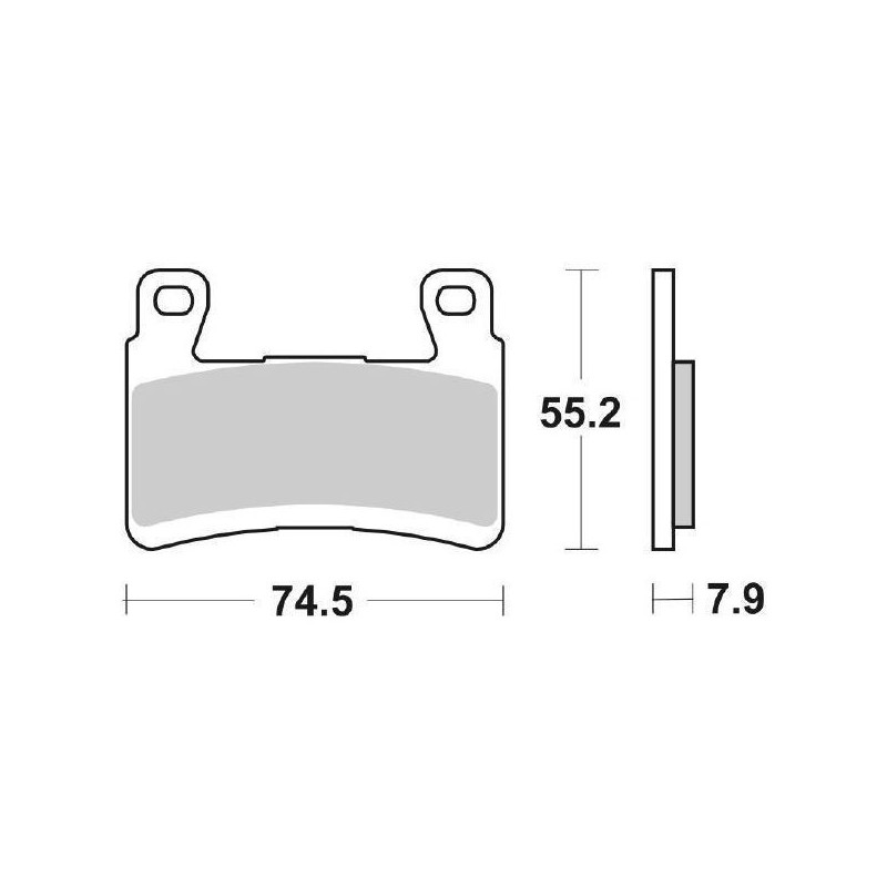 Sintered Front Brake Pads Set Sbs Hs Kawasaki Zx R