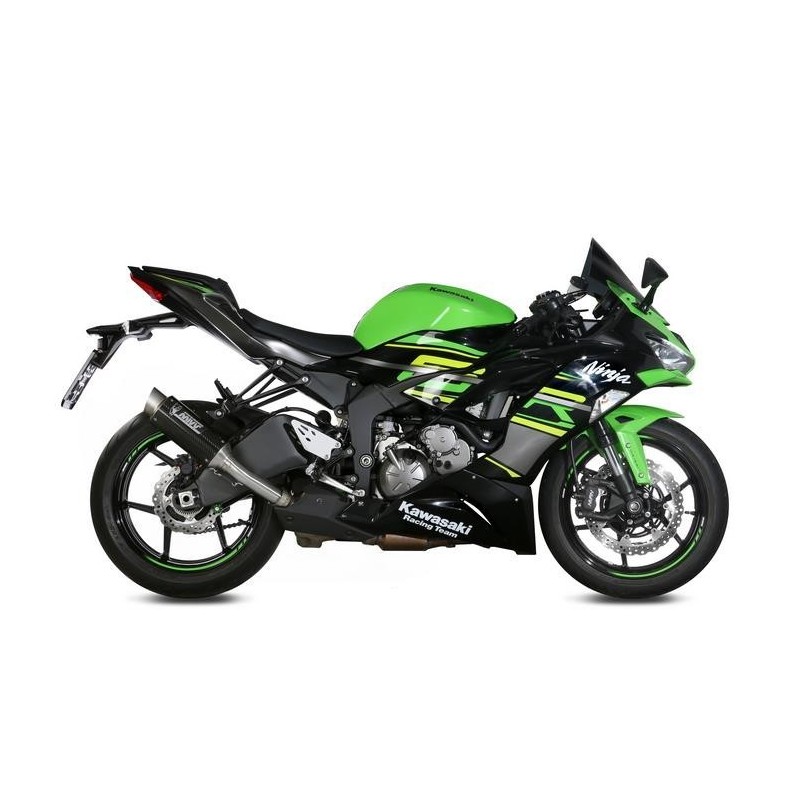TERMINALE MIVV GP PRO KAWASAKI ZX-6R 636 2019-2020, OMOLOGATO CARBONIO