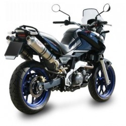 COPPIA TERMINALI MIVV OVALE APRILIA PEGASO 650 STRADA 2005-2009, DEKAT ACCIAIO