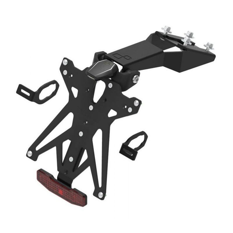 KIT PORTAMATRÍCULA LIGHTECH KAWASAKI Z 650 2020, REGULABLE