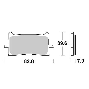 SINTERED FRONT BRAKE PADS SET SBS 940 HS HONDA CB 125 R 2018-2020
