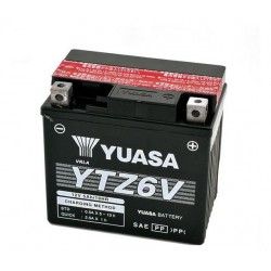 BATTERIA YUASA YTZ6V SENZA MANUTENZIONE CON ACIDO A CORREDO HONDA CB 125 R 2018-2020