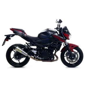 TERMINALE ARROW X-KONE KAWASAKI Z 400 2019-2020, ACCIAIO/CARBONIO, OMOLOGATO