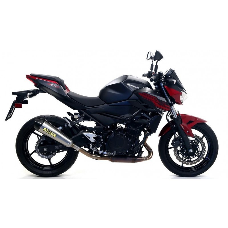 TERMINALE ARROW X-KONE KAWASAKI Z 400 2019-2020, ACCIAIO/CARBONIO, OMOLOGATO