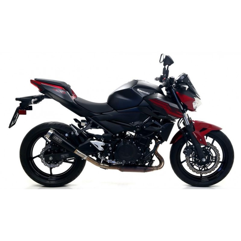 TERMINALE ARROW PRO-RACE KAWASAKI Z 400 2019-2020, ACCIAIO DARK, OMOLOGATO