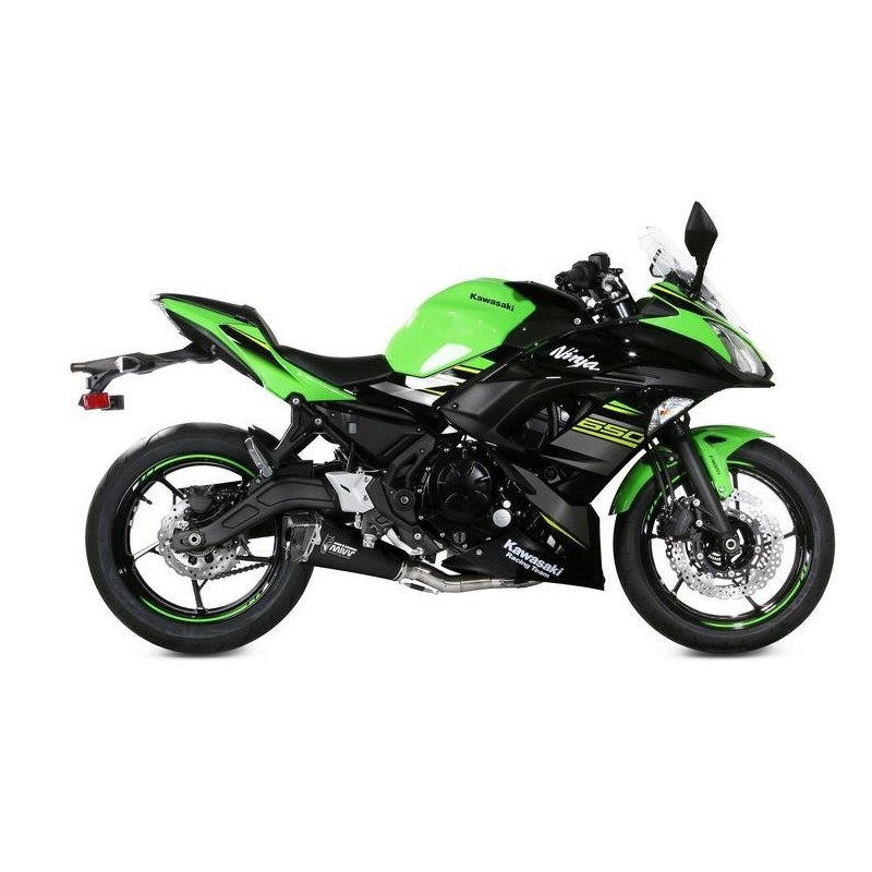 IMPIANTO DI SCARICO COMPLETO MIVV DELTA RACE KAWASAKI NINJA 650 2020, DEKAT BLACK/CARBONIO