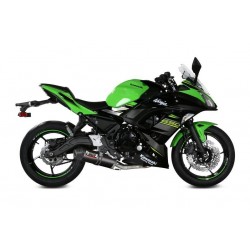 IMPIANTO DI SCARICO COMPLETO MIVV OVALE KAWASAKI NINJA 650 2020, DEKAT CARBONIO