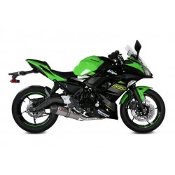 IMPIANTO DI SCARICO COMPLETO MIVV OVALE KAWASAKI NINJA 650 2020, DEKAT TITANIO/CARBONIO