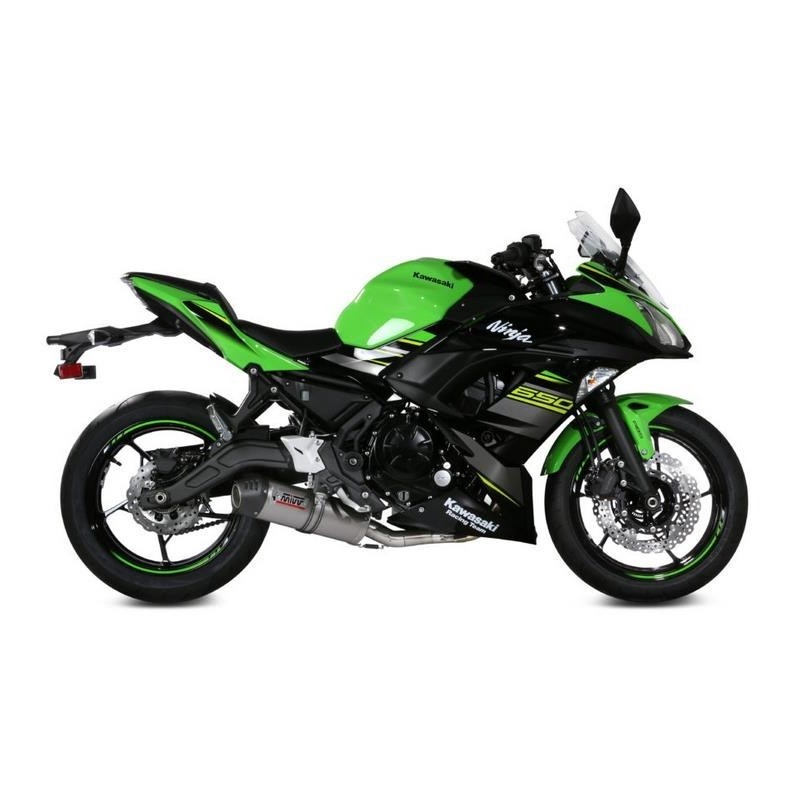 IMPIANTO DI SCARICO COMPLETO MIVV OVALE KAWASAKI NINJA 650 2020, DEKAT TITANIO/CARBONIO