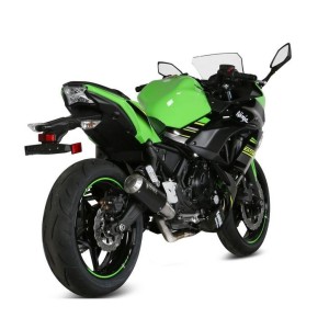 COMPLETE EXHAUST SYSTEM MIVV MK3 KAWASAKI NINJA 650 2020, NOT APPROVED BLACK
