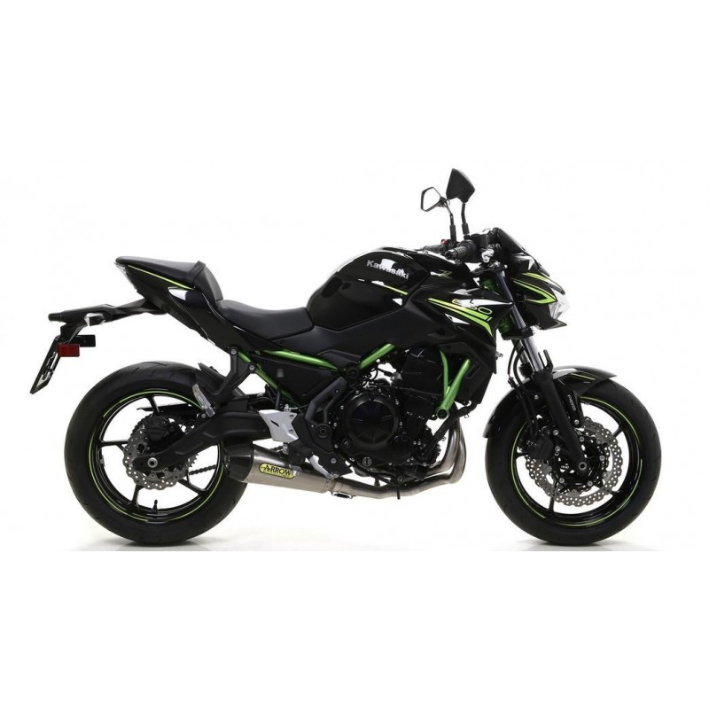 IMPIANTO DI SCARICO COMPLETO ARROW X-KONE KAWASAKI Z 650 2017-2019, ACCIAIO DARK/CARBONIO, CATALIZZATO