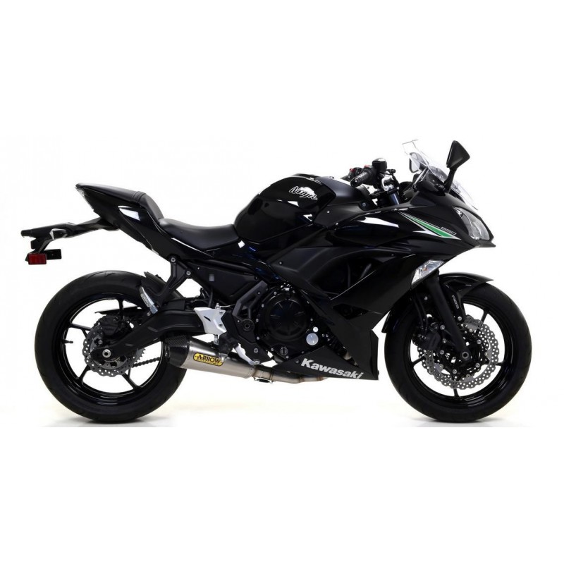 IMPIANTO DI SCARICO COMPLETO ARROW X-KONE KAWASAKI NINJA 650 2017-2019, ACCIAIO DARK/CARBONIO, DEKAT 