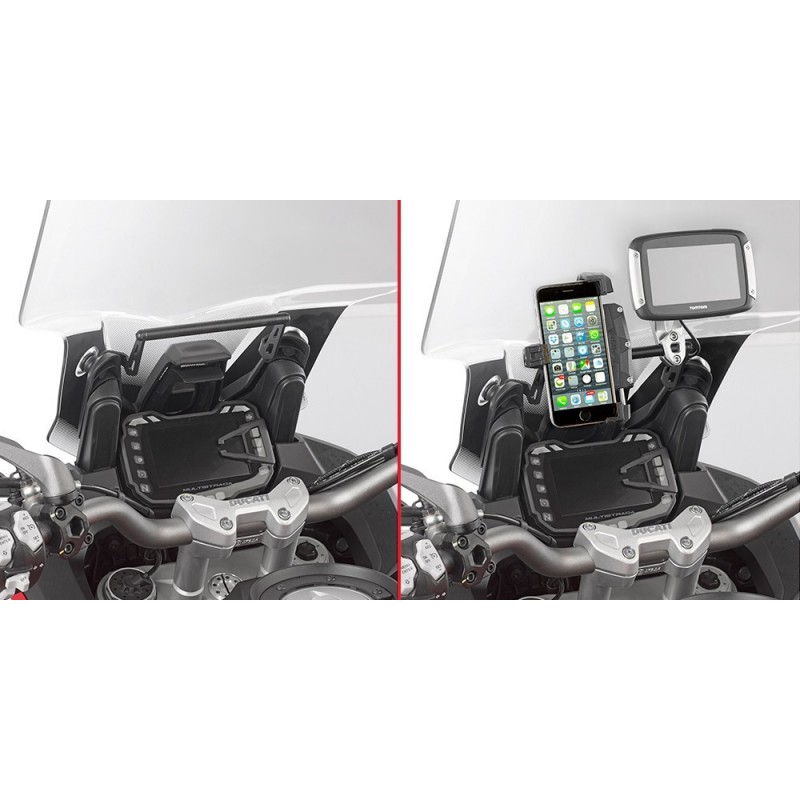TRAVERSINO IN ALLUMINIO GIVI PER MONTAGGIO SMARTPHONE DUCATI MULTISTRADA 950 2017-2020