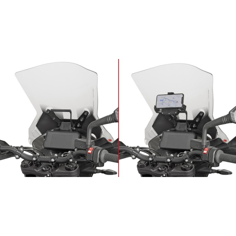 TRAVERSINO IN ALLUMINIO GIVI PER MONTAGGIO SMARTPHONE KTM 1290 SUPER ADVENTURE S 2017-2020