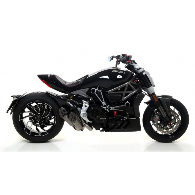 COPPIA TERMINALI DI SCARICO ARROW PRO-RACE DUCATI XDIAVEL 2016-2018, TITANIO, RACING