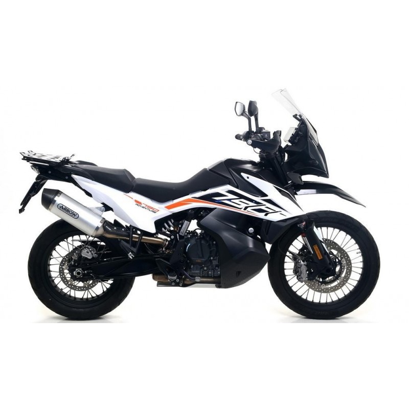 TERMINALE ARROW RACE-TECH KTM 790 ADVENTURE R 2019-2020, ALLUMINIO/CARBONIO, OMOLOGATO