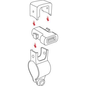 USB-BUCHSE MIT LENKERHALTERUNG