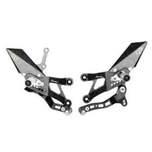 LIGHTECH ADJUSTABLE REAR SETS WITH ARTICULATED FOOTREST YAMAHA YZF-R3 2015-2020