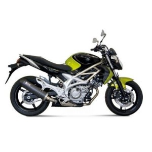 TERMINALE MIVV OVALE SUZUKI GLADIUS 650 2009-2016, OMOLOGATO CARBONIO
