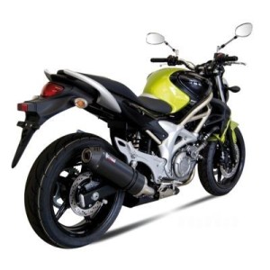 TERMINALE MIVV OVALE SUZUKI GLADIUS 650 2009-2016, OMOLOGATO CARBONIO