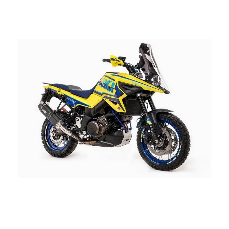 TERMINALE MIVV SPEED EDGE SUZUKI V-STROM 1050 XT 2020-2022, OMOLOGATO BLACK/CARBONIO