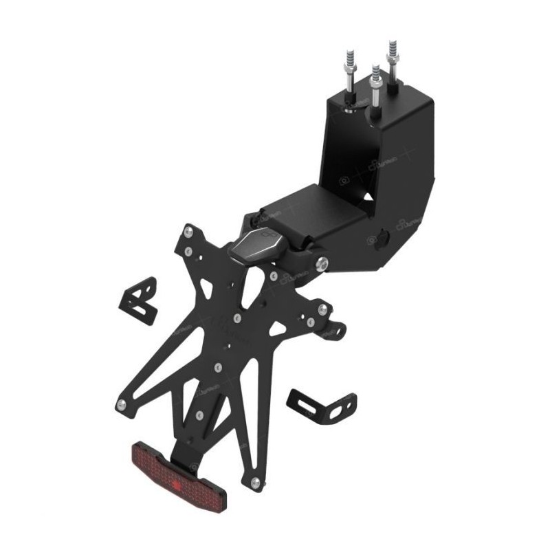 KIT PORTAMATRÍCULA LIGHTECH APRILIA DORSODURO 900 2017-2020, REGULABLE