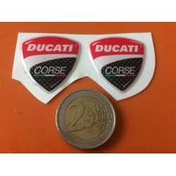 PAR DE PEGATINAS EMBLEMA 3D DUCATI 30 MM 2UD